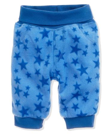 Playshoes Unisex Kid's Fleece-Pumphose Baby Pants 62 Blue Stars