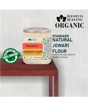 Blessfull Healing Organice JOWARI Flour 2 lb (907 Gram) - Buy Online on GoSupps.com