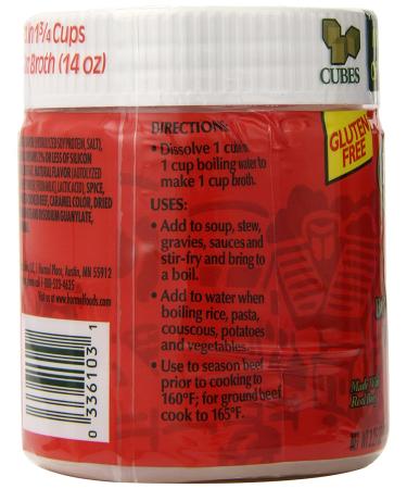 Herbox Beef Bouillon Cubes 25 Cubes - 3.25oz (Pack of 6) - Buy Online on GoSupps.com