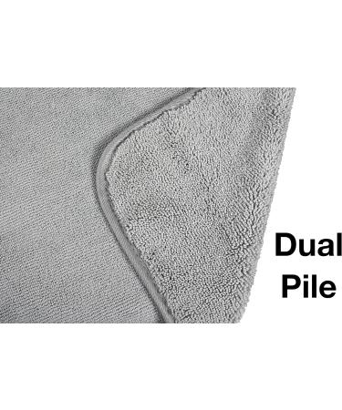 Eurow 13x13 Gray Microfiber Washcloths - Absorbent & Fast Drying - 4 Pack - Buy Online on GoSupps.com
