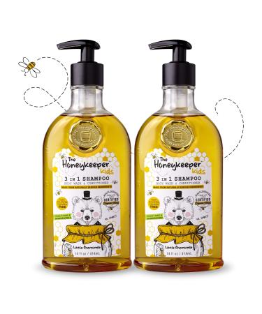 The Honeykeeper Kids Little Chamomile 3 in 1Shampoo, Body Wash and Conditioner (14 Ounces), 2-Pack