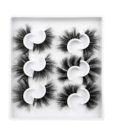 Fluffy Mink Lashes | Dramatic Long Wispy & Thick False Eyelashes | Reusable Luxury Russian Strip Lashes - 6 Styles - Buy Online on GoSupps.com