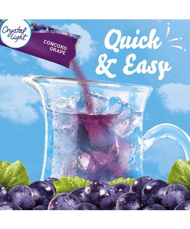 Crystal Light Sugar-Free Concord Grape Drink Mix - 6 Count Pitcher Packets - Low Calories (Pack of 1) - Buy Online on GoSupps.com