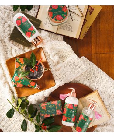 PAINT&PETALS Cranberry & Rose Scented Body Wash Gently Cleanses Creamy & Moisturizing Formula Featuring Shea & Mango A Chic Addition to Any Bathroom 10 Fl Oz - Buy Online on GoSupps.com