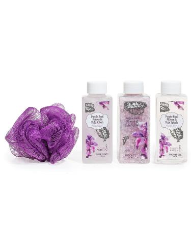 Luxury Herbal Purple Basil & Kale Spa Bath Gift Basket for Women - Buy Online on GoSupps.com