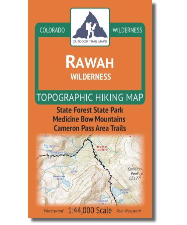 Outdoor Trail Maps Rawah Wilderness - Colorado Topographic Hiking Map (2018)