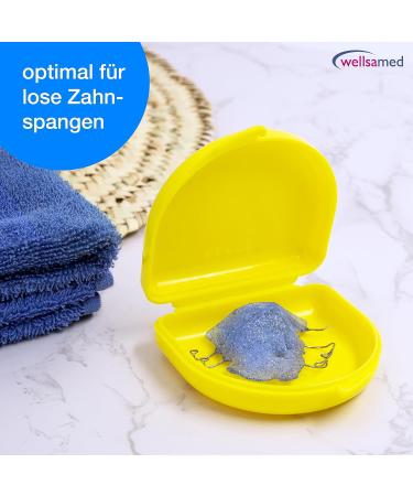 Wellsamed Orthodontic Splint Box Classic - Yellow Storage for Braces & Dental Splints | International Shipping Available - Buy Online on GoSupps.com
