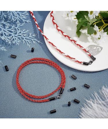 50pcs UNICRAFTALE 304 Stainless Steel Cord Ends Caps for Jewelry Making - 2mm/4mm Inner Black. Shop Now! - Buy Online on GoSupps.com