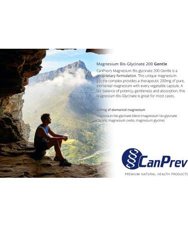 CanPrev Magnesium Bisglycinate Capsules 200mg - High Absorption Supplement for Rest - 60 Count - Buy Online on GoSupps.com