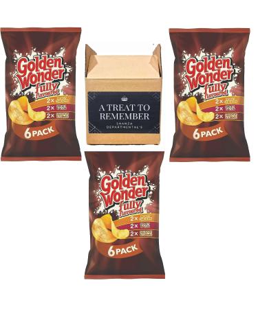 Golden Wonder Variety Crisp | 2xRoast Chicken Smoky Bacon And Sausage & Tomato Flavour (Pack Of3) | By SHANZA Departmentals - Buy Online on GoSupps.com