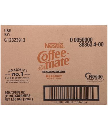 Nestle Coffee mate Hazelnut Liquid Creamer Singles - Box of 360 Singles - Buy Online on GoSupps.com