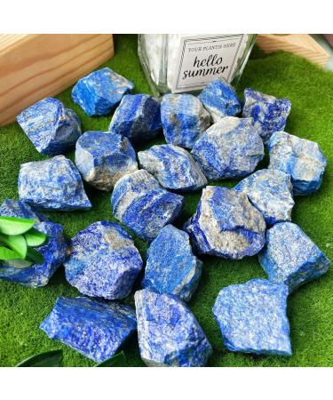 XIANNVXI Lapis Lazuli Crystals 0.45lb Bulk Raw Stones for Reiki Healing - Natural Gemstones for Tumbling and Cabbing - Buy Online on GoSupps.com