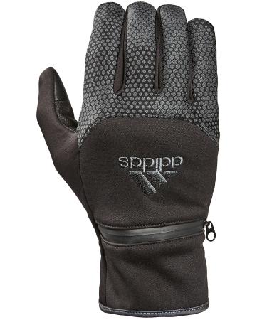 adidas Winter Performance Voyager Gloves with Multiple Touchscreen Conductivity Points - Multiple Styles Voyager 2.0 (Black/Gray) Small/Medium