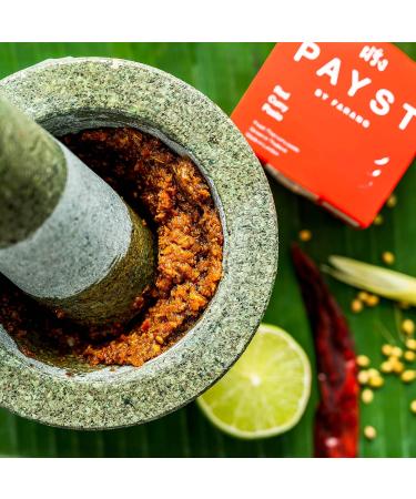 Payst Fresh Thai Red Curry Paste. Fresh Handmade in London Authentic Thai cooking paste. 100g. Serves 2. - Buy Online on GoSupps.com