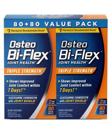Osteo Bi-Flex Triple Strength Twin, 80 Count, 2pack 80 Count (Pack of 2)