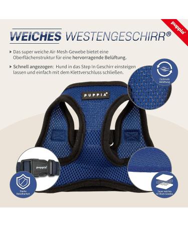 Puppia Dog Harness for Small & Medium Dogs - Soft Vest in Various Colors - Atani Train Harness (Yellow XS) - Perfect for Puppies & Easy Shipping Worldwide - Buy Online on GoSupps.com