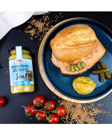 Czech Kremser Mustard - Authentic 200ml Glass Jar | International Shipping Available - Buy Online on GoSupps.com