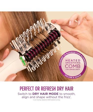 Shark SmoothStyle Heated Brush and Comb | Wet & Dry | Smoothing Hot Air Brush | 3 Temperatures | Soft & Voluminous Finish | All Hair Types | Silk HT202UK - Buy Online on GoSupps.com