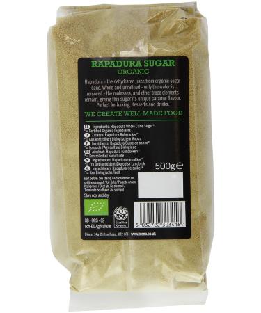 Biona Organic Rapadura Whole Cane Sugar 500g - Natural Sweetener - Certified Organic - Buy Online on GoSupps.com