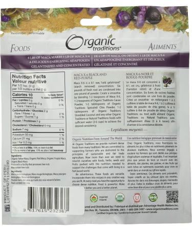 Maca X-6 Black And Red-Purple Powder Energizing Adaptogen Caffeine-Free 150.0 g (Pack of 1) - Buy Online on GoSupps.com