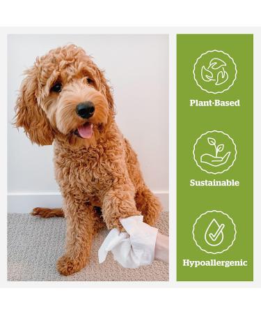 Pogis Care Cloths - 400 Biodegradable Dog Wiping Towels with Green Tea Fragrance | Extra Red - Eco-Friendly Pet Care - Buy Online on GoSupps.com