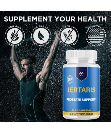 (2 Pack) Jertaris Capsules Official Jertaris Support Pills for Men with All Natural Ingredients Advanced Health & Wellness Support Formula with Premium Vitamins for Active Lifestyle (120 Capsules) - Buy Online on GoSupps.com