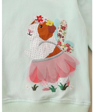 Girls Cotton Sweatshirt | Kids Casual Jumper Top | Long Sleeve Pullover | Toddler Clothes | Age 1-12 Years | 3-4 Years | Blue - Buy Online on GoSupps.com