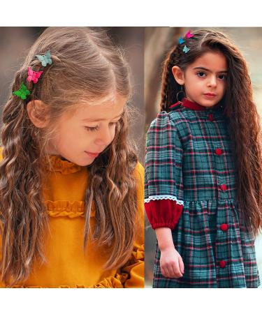 Mesmeriser Butterfly Clips Pack - 50 Assorted Matte Colours Hair Claws for Women & Girls - Buy Online on GoSupps.com