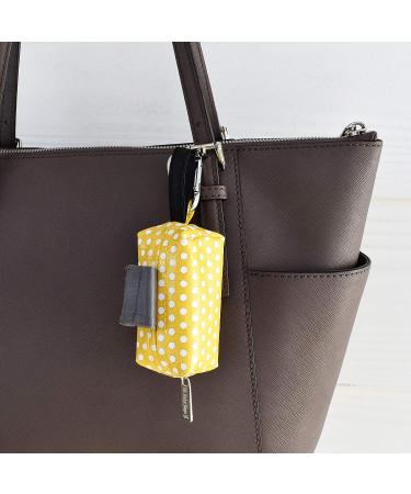 Oh Baby Bags Yellow Dot Dirty Diaper Bag Dispenser  Clip On Bag Holder Attaches to Any Diaper Bag  48 Count Large Tie Handle Bags Yellow/White Dot - Buy Online on GoSupps.com