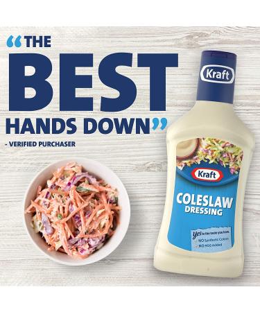 Kraft Coleslaw Salad Dressing 16 fl oz Bottle | Tangy and Creamy Dressing - Buy Online on GoSupps.com