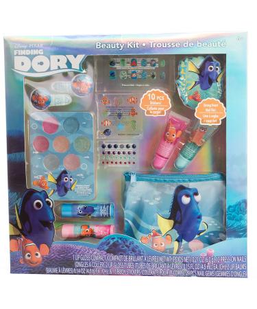 Disney Pixar Finding Dory Beauty Kit with Lip Gloss and Balm  Press-On Nails  Files and Stickers