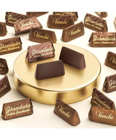 Venchi Gianduiotti Extra Dark Chocolates in Bulk Bag 1kg - Dark Chocolate with Gianduja Hazelnuts - Gluten Free - Buy Online on GoSupps.com