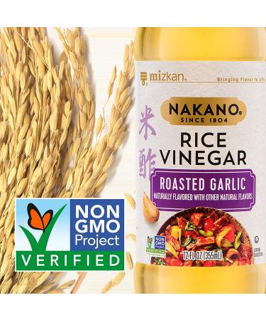 Nakano Roasted Garlic Seasoned Rice Vinegar 12 oz. - Authentic Japanese Flavor for Cooking and Dressing - Buy Online on GoSupps.com