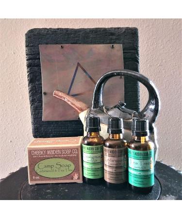 Buy 100% Natural Handmade Camp Soap - Coconut Olive & Cedarwood - 8 oz - Made in USA - International Shipping Available - Buy Online on GoSupps.com