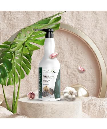 Zenix Garlic Hair Care Shampoo 1000 ml | Hair shampoo with garlic extract | Intense repair treatment | Salt-free hair care for women and men | Sarimsak Sampuan - Buy Online on GoSupps.com