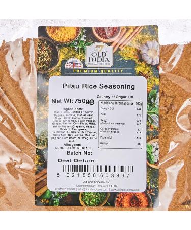 Old India Pilau Rice Seasoning 750g - Premium Blend for Perfect Flavors | Pack of 1 - Buy Online on GoSupps.com