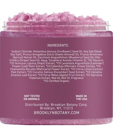 Brooklyn Botany Blueberry Body Scrub - Moisturizing Exfoliating Scrub for Body, Face, Hands, Feet - Anti-Aging Stretch Marks Wrinkle Treatment - 10.5 oz - Great Gifts for Women & Men - Buy Online on GoSupps.com