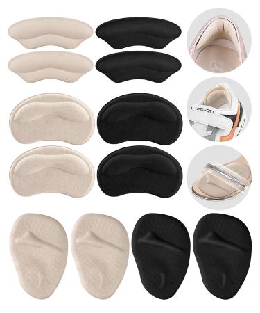 Heel Pads for Shoes 6 Pairs Heel Grips for Womens/Men Shoes Shoe Heel Pads for Shoes Too Big Provides Comfort and Cushioning Heel Cushions for Back of The Heel Multicolor