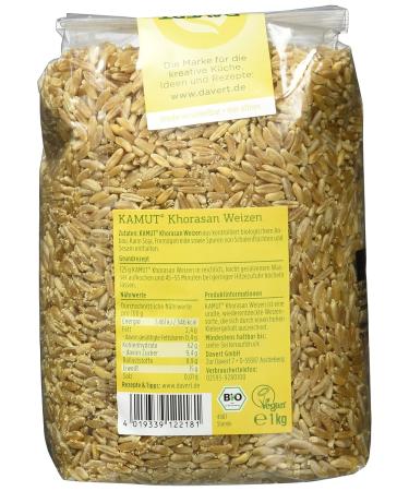 Buy Davert Kamut 1 kg - Organic Whole Grain for Health | International Shipping Available - Buy Online on GoSupps.com