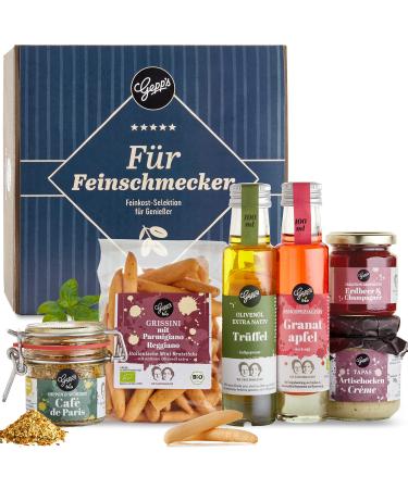 Gepp s gourmet gift basket i gift with the finest delicacies such as truffle oil and strawberry champagne spread made according to its own recipe I gourmet gift idea for birthday - Buy Online on GoSupps.com