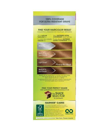 Garnier Nutrisse Ultra Coverage 630 Deep Light Golden Brown Hair Color - Toffee Nut | Permanent Dye - 1 Count - Buy Online on GoSupps.com