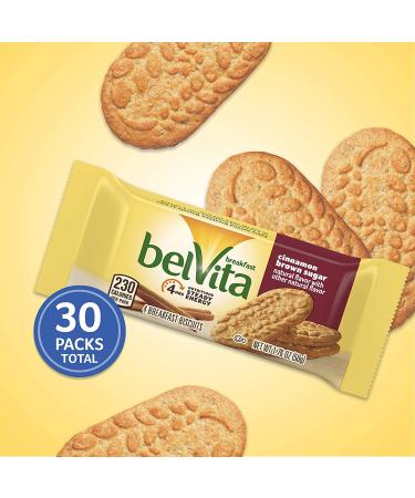 Belvita Cinnamon Brown Sugar Breakfast Biscuits - 6 Boxes, 5 Packs Each - 4 Biscuits Per Pack - Buy Online on GoSupps.com