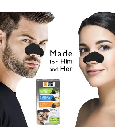 Global Beauty Care Premium Variety Pack Nose Cleansing Strips - Charcoal, Tea Tree, Witch Hazel & Vitamin C (18 Ct) | Blackheads Removal Strips - Buy Online on GoSupps.com