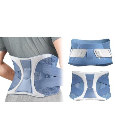 NEENCA Adjustable Back Support Brace - Lumbar Support Belt for Pain Relief Injuries & Sciatica - Heavy Lifting Waist Wrap X-Large Navy Blue - Buy Online on GoSupps.com