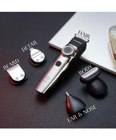 Barberboss Beard Trimmer Men Hair Clippers Men Cordless Mens Grooming Kits Trimmer for Men Waterproof Nose Trimmer Men QR-6089 - Buy Online on GoSupps.com