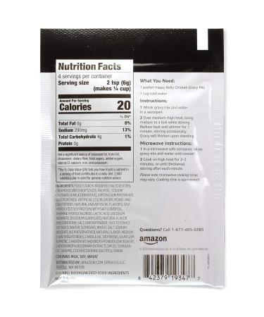 Happy Belly Chicken Flavored Gravy Mix 0.87 Oz - Pack of 12 | Amazon Brand - Buy Online on GoSupps.com