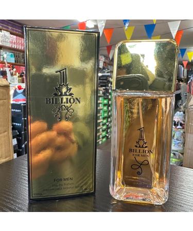 Billion For Men Eau De Parfum Natural Spray 3.4 fl oz Gold - Buy Online on GoSupps.com