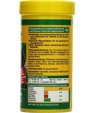 JBL NovoFect 30248 - Complete Food Tablets for Herbivorous Aquarium Fish | 250 ml Pack - International Shipping Available - Buy Online on GoSupps.com