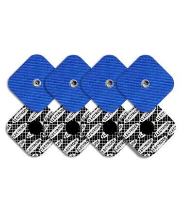 TENSPAD SILVER 8 electrodes with silver pattern for Compex 50x50mm with 1 SNAP connector - Buy Online on GoSupps.com