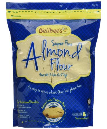 Wellbee's Blanched Almond Flour / Powder 5 Pound 5 Pound (Pack of 1)